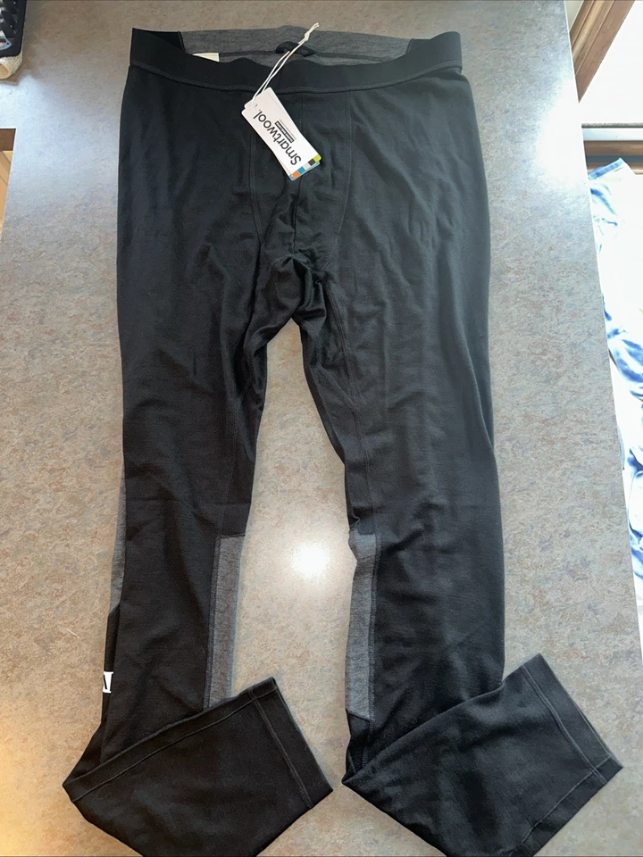 VRST x Smartwool Men's Base Layer All Season Merino Wool Sz XL Black/gray Tights