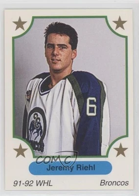 1991-92 7th Inning Sketch WHL Jeremy Riehl #179 - Image 1 of 2