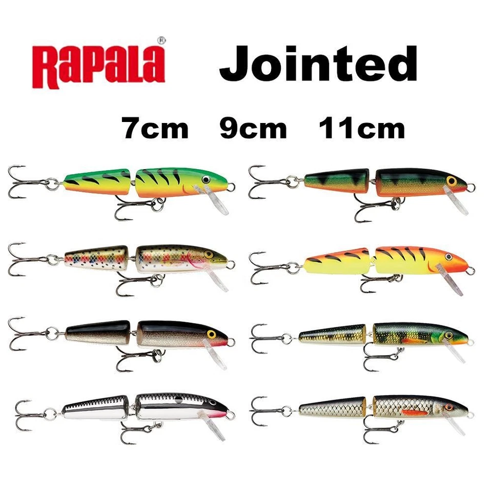 Rapala Jointed Wobbler floating 7cm, 9cm, 11cm Barsch Zander Hecht Kunstköder  - Bild 1 von 1