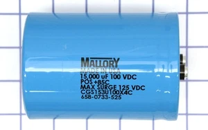 Mallory Electrolytic Capacitor CGS153U100X4C 15000UF 100V - Picture 1 of 3
