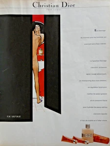 PUBLICITÉ DE PRESSE 1981 CHRISTIAN DIOR EAU SAUVAGE EAU DE TOILETTE POUR HOMME - Imagen 1 de 1