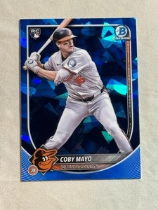 2025 Bowman Chrome Sapphire Coby Mayo Rookie RC #83 Orioles - Picture 1 of 2