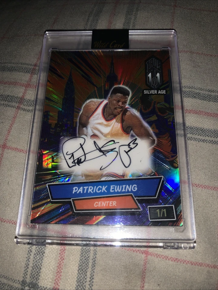 Comodín de aluminio 2024 Comix Patrick Ewing verdadero 1/1 automático Foto 1 de 4