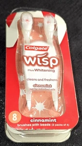 Colgate Wisp Mini Brush Cinnamint Plus Whitening 8 Pinsel Neu aus altem Lagerbestand Rarität NEU  - Bild 1 von 5