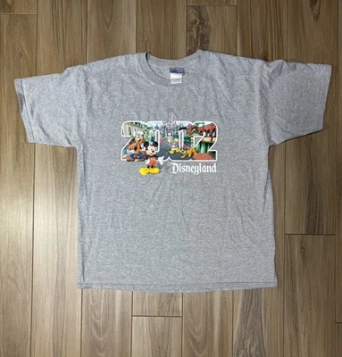 Camiseta masculina gráfica vintage Disneyland 2002 Mainstreet desenho animado XL Y2K - Imagem 1 de 4