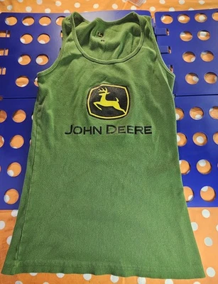 Camiseta sin mangas para mujer John Deere talla extra grande verde Foto 1 de 4