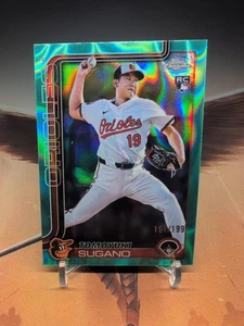 Tomoyuki Sugano /199 Aqua Lava RC 2025 Topps Chrome Baltimore Orioles - Picture 1 of 2