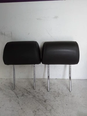 2003 AUDI A4 QUATTRO FRONT SEAT HEAD RESTS PAIR BLACK LEATHER ADJUSTABLE (P5024) Foto 1 de 4
