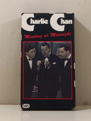 Charlie Chan Meeting at Midnight VHS 1986 Vintage Good Times VGT-5140 - Image 1 of 4