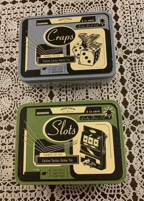 Two Front Porch Classic Games In Tins Craps Slots Casino  Brand New - Image 1 of 4