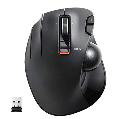 Elecom Mouse Wireless (receiver included) trackball for the left hand 6 button b - Image 1 of 4