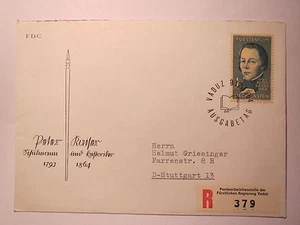 Liechtenstein - Todestag von Peter Kaiser - 1964 / Ersttagsbrief - Bild 1 von 1