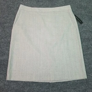NWT Theory Women's 21.5 Inch Wool Stretch Pencil Skirt Pale Heather Size 8 Asuka - Bild 1 von 12