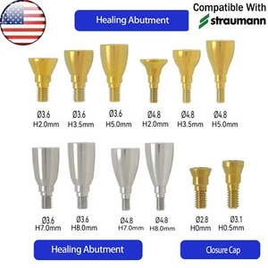US Dental Healing Abutment NC Healing Closure Narrow Fits Straumann ITI Bone - Picture 1 of 41