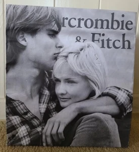 Abercrombie & Fitch A&F Model Vintage Shopping Paper Bag Cloth Handle 9" x 12" - Picture 1 of 5