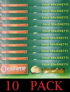 10x Creamette Pasta THIN Spaghetti Noodles NON GMO 16 oz Box - 10 PACK - Picture 1 of 4