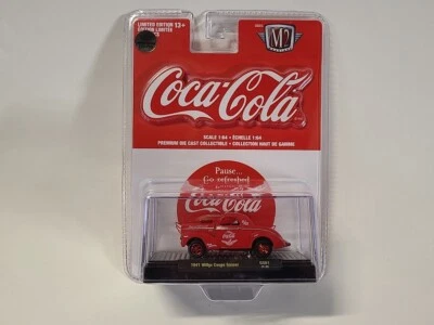 M2 Machines Coca Cola Chase 1941 Willys Coupe Gasser 1/750 52500-GS01 1/64 - Image 1 of 4