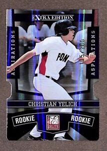 2010 Elite Extra Edition Aspirations Christian Yelich /200 RC