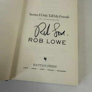 Rob Lowe Stories I Only Tell My Friends Hardcover Biography Signed - Picture 1 of 8