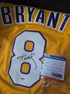 Kobe Bryant Autograph Jersey #8 PSA - Picture 1 of 7