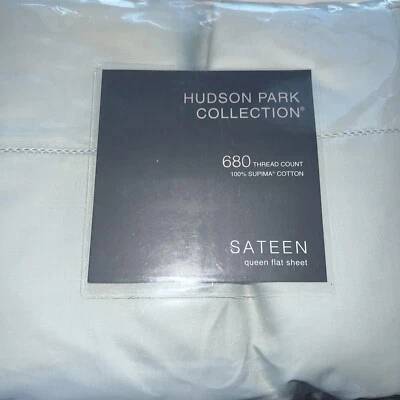 Sábana plana de satén Hudson Park Collection 680TC Supima, Foto 1 de 4