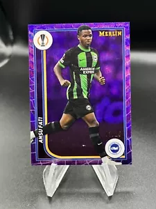 2023-24 Topps Merlin Chrome UCL Purple Wave Refractor /15 #31 Ansu Fati - Picture 1 of 2