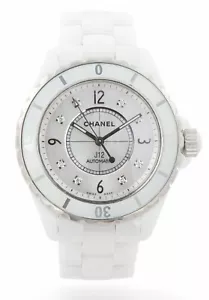 CHANEL J12 Automatic White Ceramic H1996 - Diamond MOP Dial - Large 38mm - £8400 - Picture 1 of 22