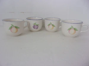 Pfaltzgraff Hopscotch 8 oz. Coffee Tea Mugs (4)- NO SAUCERS - Picture 1 of 4