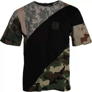 Dolce&Gabbana Men Multicolor T-Shirt Cotton Blend Camouflage Casual Top Sz IT 46 - Picture 1 of 6