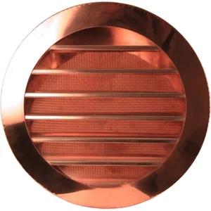 Copper Round Circle Louver Gable Wall Vent - Picture 1 of 12