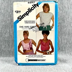 Simplicity 6397 Sleeveless Tops Pullover Misses Size 12 16 Sewing Pattern - Picture 1 of 5