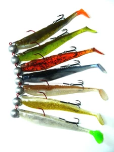 7 Stk Q-Paddler Set 12 cm von Mann´s mit Jig&Stinger 3/0 14g (Pro STK - Bild 1 von 1