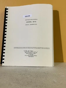 Wavetek Model 3510 Signal Generator Instruction Manual - Picture 1 of 2