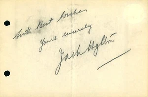 Vintage Jack Hylton Autograph - Picture 1 of 1