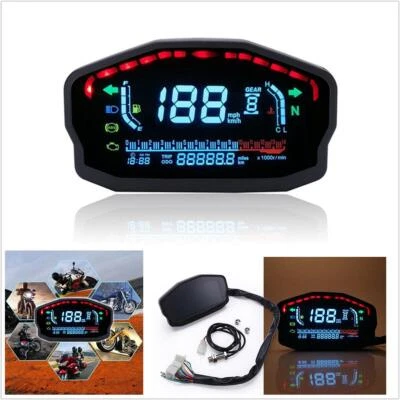 Motorcycle Parts LED LCD Speedometer Digital Odometer Backlight Odometer Durable - Image 1 of 4