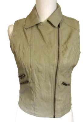 CHALECO/CHAQUETA PAPAYA TOPO-TAN POLIURETANO MOTO CREMALLERA FORRADA SIN MANGAS M Foto 1 de 4