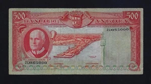 Portugal Angola 500 ESCUDOS 1970 P-97 VF NICE NUMBER - Picture 1 of 2