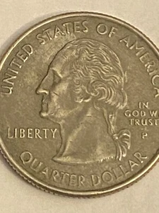 2004 Michigan Quarter Missing Clad & Color Error Circulated Uncertified 25 Cents - Picture 1 of 2