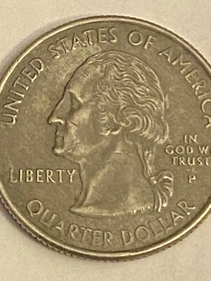 2004 Michigan Quarter Missing Clad & Color Error Circulated Uncertified 25 Cents - Image 1 of 2