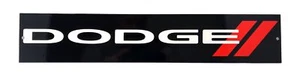Dodge Rhombus Twin Slash Logo Steel Sign - Large 35" X 6.5" - Bild 1 von 5