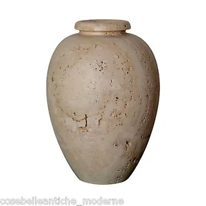 Vaso in Travertino Romano Vase Centerpiece Travertine Marble CLASSIC HOME DESIGN - Foto 1 di 1