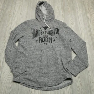 Under Armour Project Rock Hoodie Adult Medium Hardest Worker in the Room Terry - Picture 1 of 7