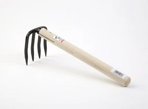 Japanische Yonpon Kumade, 4- Zinken Kralle , Mini Harke, Grubber - Bild 1 von 3