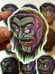 Pegatina Frankenhorrors Vampire Hag 5", colección vampiros vintage terror gótico - Imagen 1 de 8