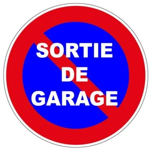 PORTAIL PARKING SORTIE GARAGE STATIONNEMENT INTERDIT PANNEAU INTERDICTION - Foto 1 di 1