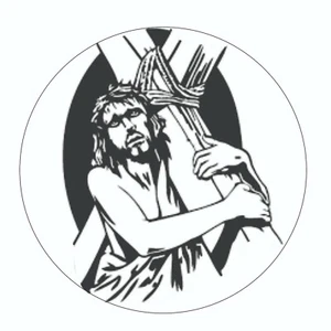 Jesus with Cross Sticker - Decal - Picture 1 of 2