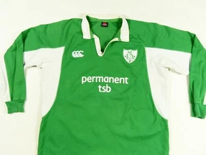 RUGBY SHIRT L/S IRELAND IRISH CANTERBURY 2005 HOME 100% COTTON JERSEY SIZE: 2XL - Picture 1 of 8