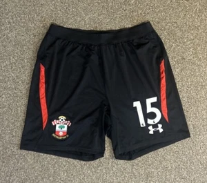 Pantalones cortos Sam Gallagher usados/emitidos Southampton 2018/19 Home Kit, grandes, en muy buena condición - Imagen 1 de 4