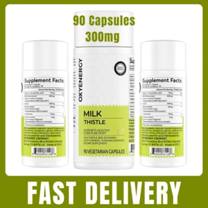 OxyEnergy Silymarin Milk Thistle 300mg with Vitamin C, Inositol & Pueraria - Picture 1 of 10