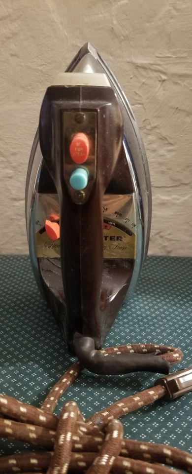 De colección Toastmaster Ropa Plancha Teflón Suela Placa Marrón Mango C456T Foto 1 de 4